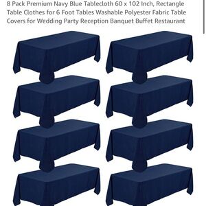 Rectangle Navy Table Cloths